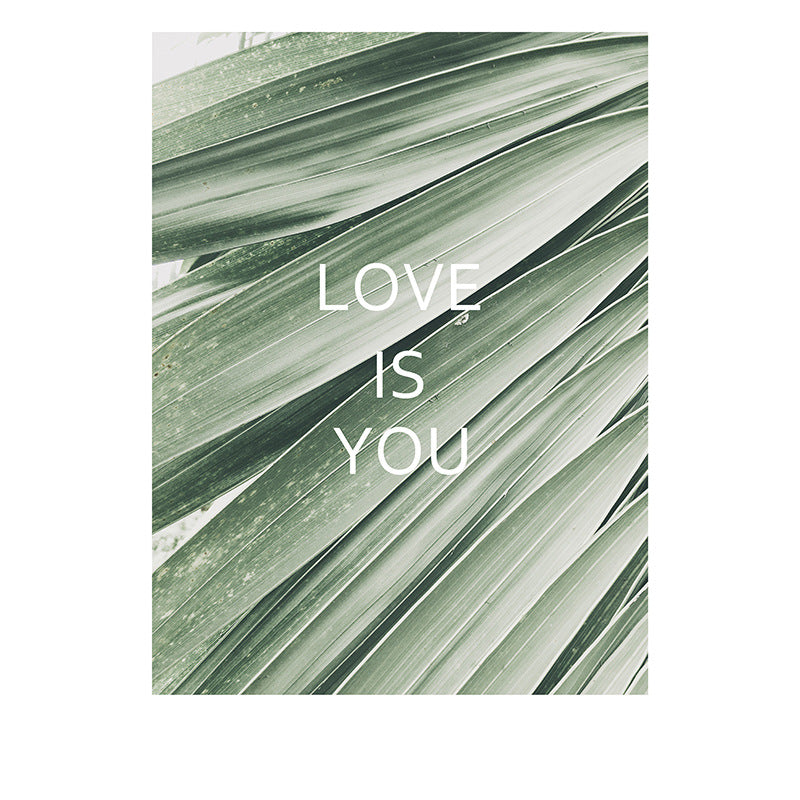 Modern Art Abstract Plant Watercolor Poster Print