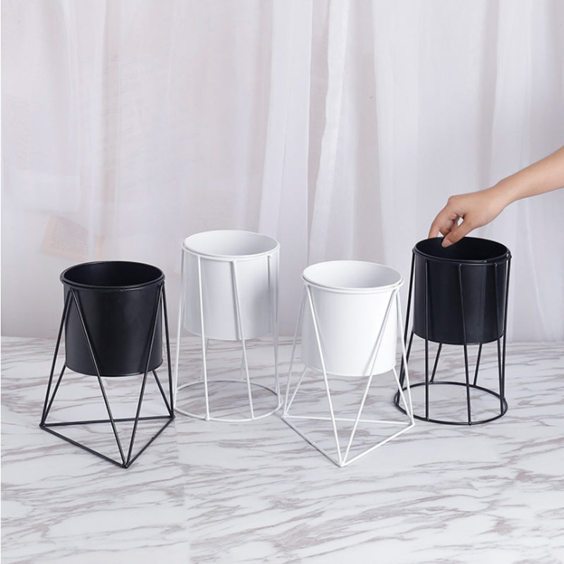 Triangular Geometric Floor Plant Stand for Succulents