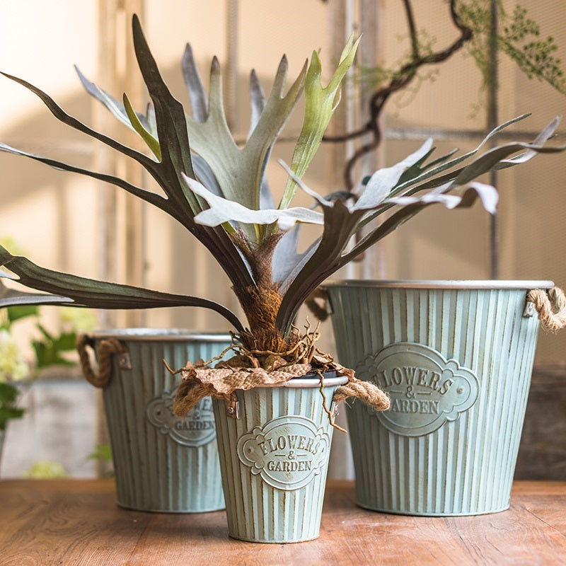 Large Faux Staghorn Fern Tropical Plant Wall Decor