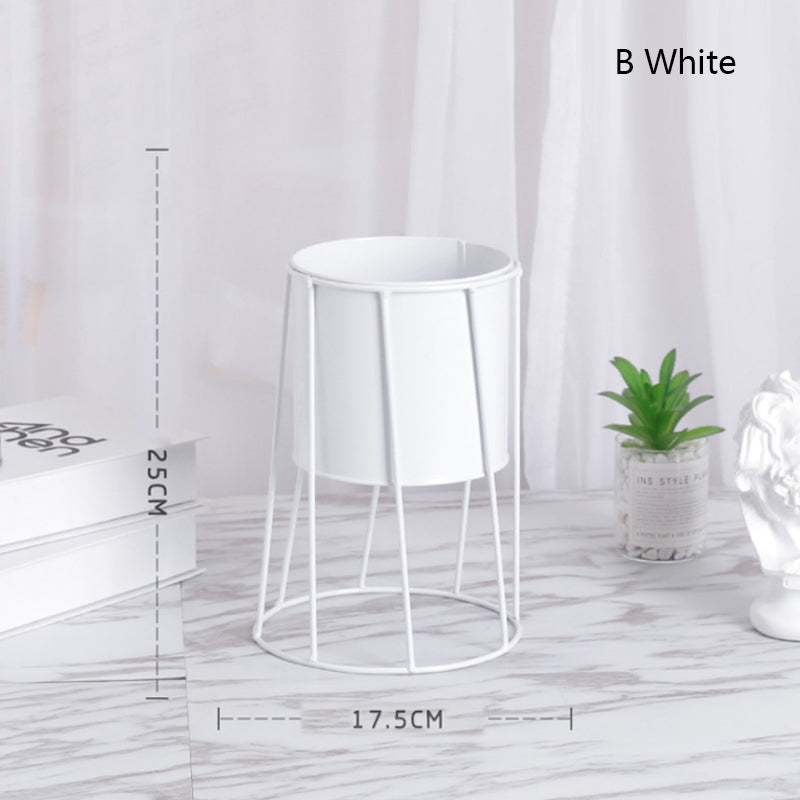 Triangular Geometric Floor Plant Stand for Succulents