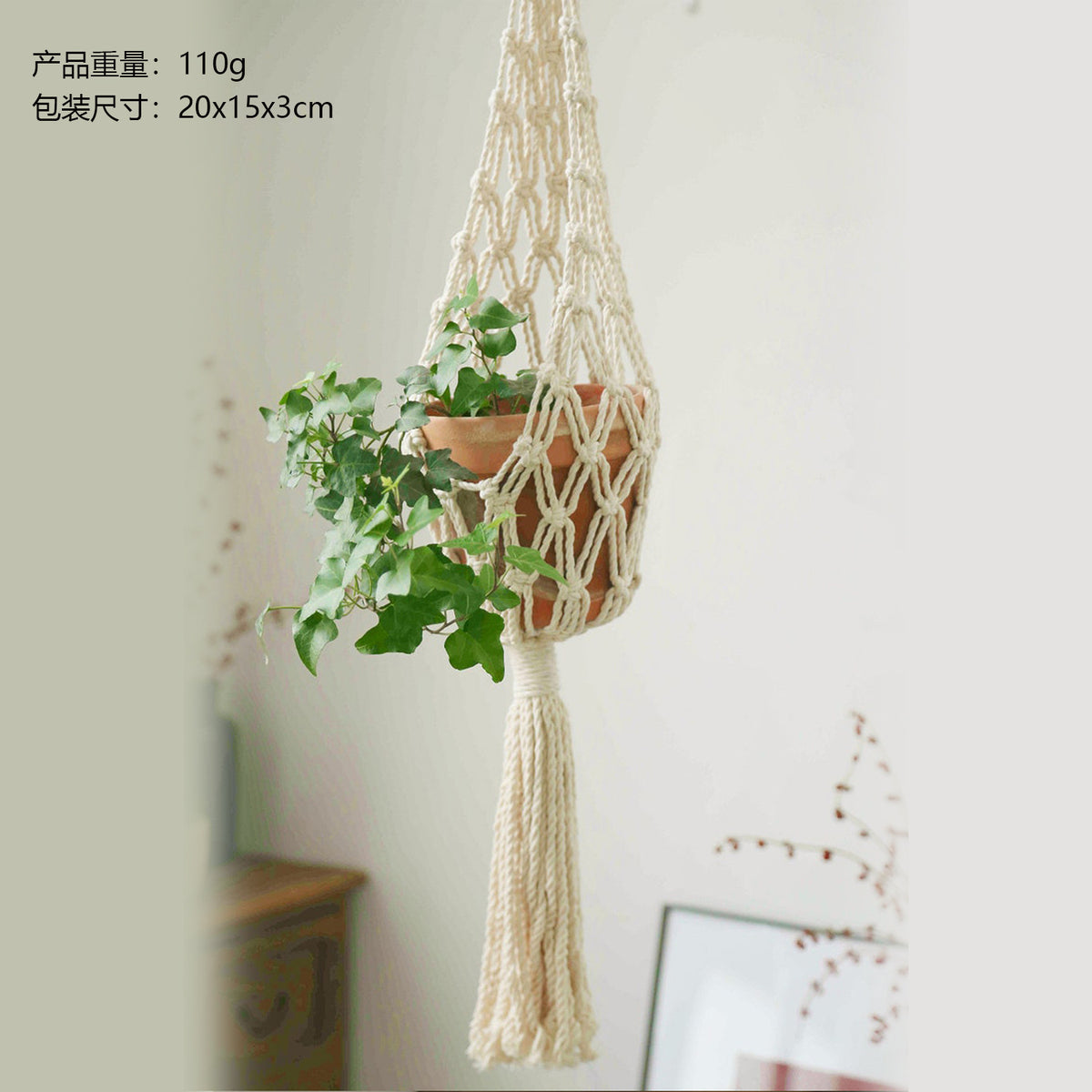 Nordic Plant Hanging Basket Tapestry Bohemian Decor
