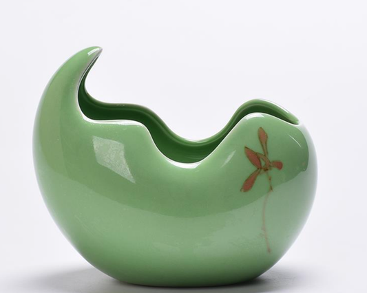 Zhuanghua Porcelain Succulent Plant Pot, Minimalist Design