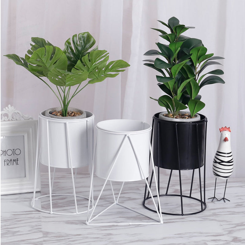 Triangular Geometric Floor Plant Stand for Succulents