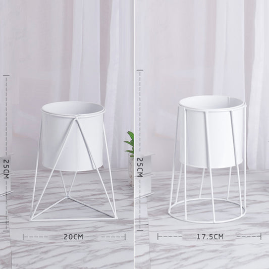 Triangular Geometric Floor Plant Stand for Succulents